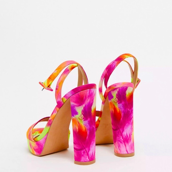 NEW ASOS “Nutshell” platform barely there block heeled sandals - Picture 12 of 12
